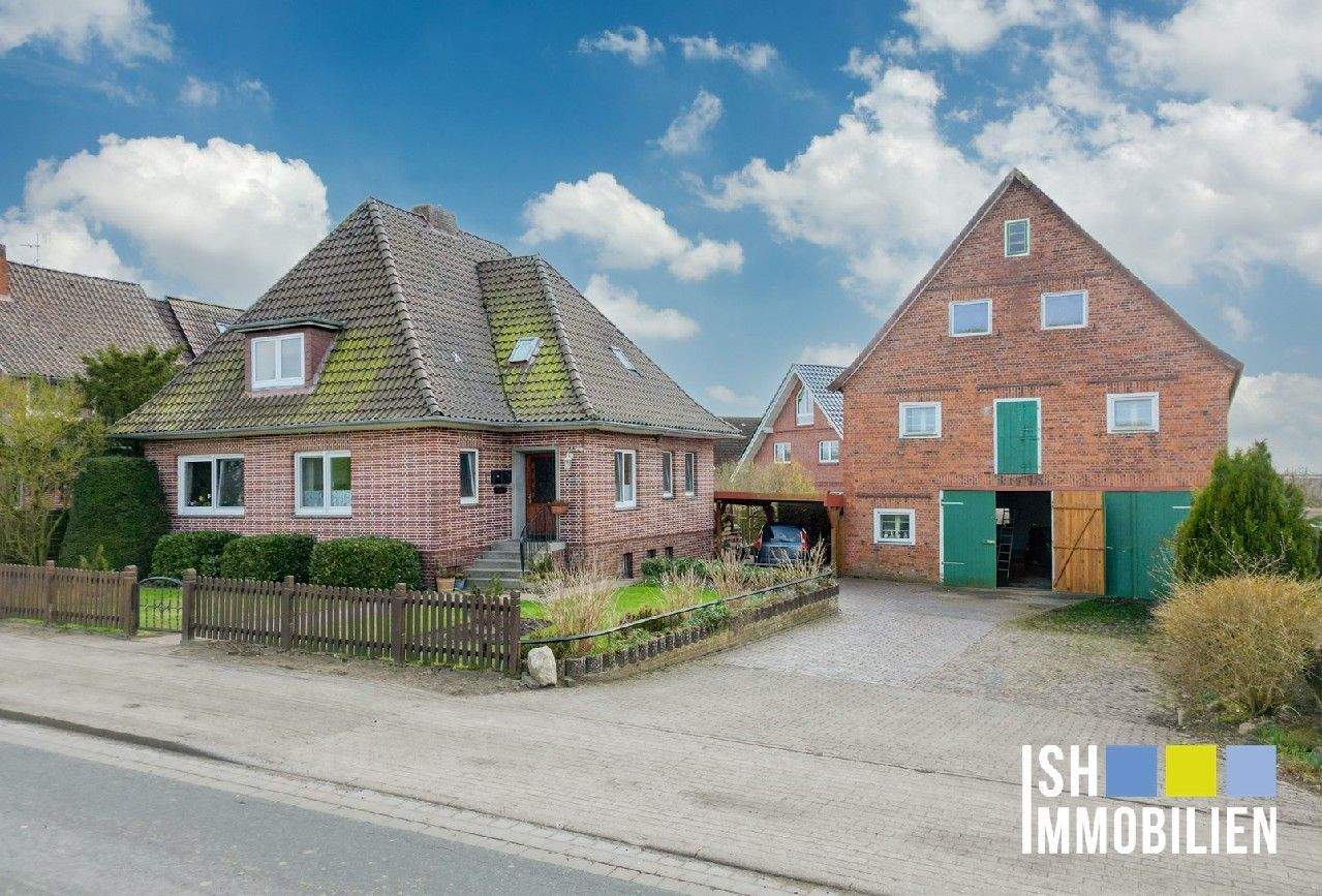 Immobilie in Jork - Einfamilienhaus mit Einliegerwohnung und Scheune in Deichlage von Jork Borstel zur Anlage ! - Bild 0