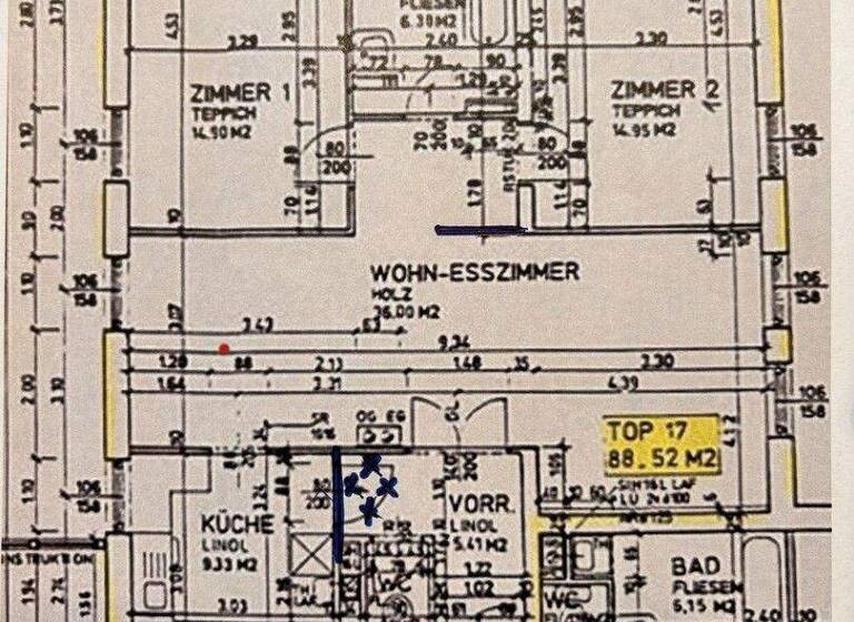 Wohnung zur Miete 650 € 3 Zimmer 88 m² 1. Geschoss Kühstand Nord Oberwölbling 3124