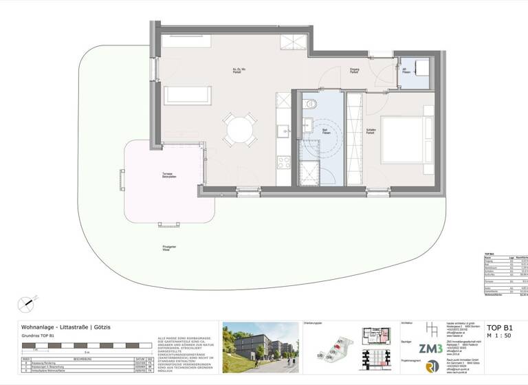 Wohnung zum Kauf - Erstbezug 363.000 € 2 Zimmer 52,3 m² EG Littastraße 12 Götzis 6840