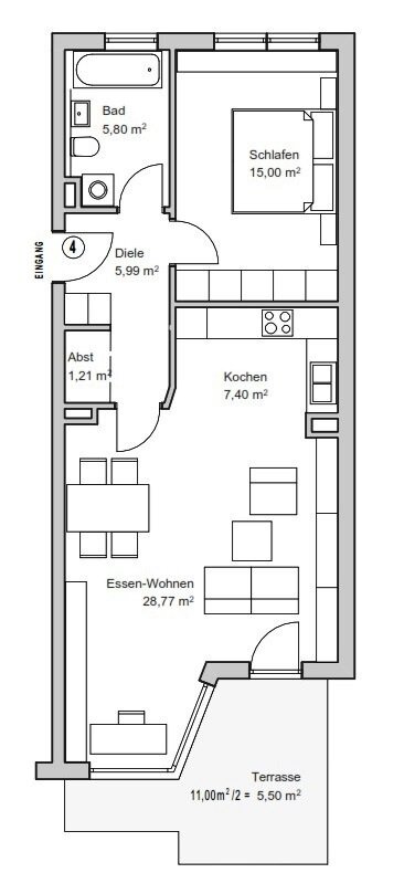 Terrassenwohnung zum Kauf 679.000 € 2 Zimmer 69,7 m²<br/>Wohnfläche EG<br/>Geschoss ab sofort<br/>Verfügbarkeit Gaßnerstraße 7 Nymphenburg München 80639