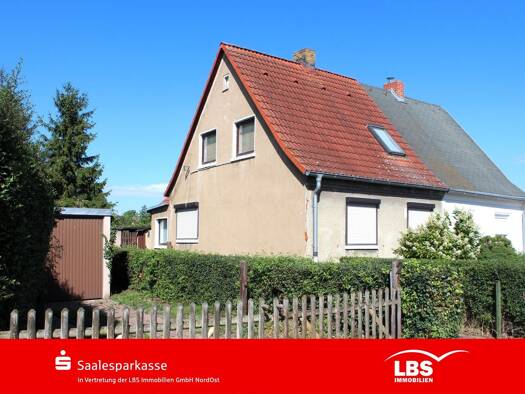 Doppelhaushälfte zum Kauf 59.000 € 5 Zimmer 70 m² 766 m² Grundstück Frankleben Braunsbedra 06259