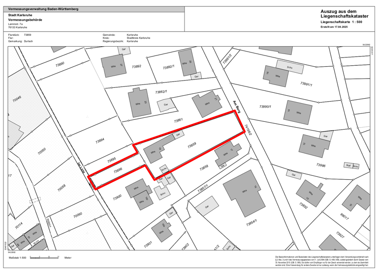 Mehrfamilienhaus zum Kauf 625.000 € 7,5 Zimmer 200 m² 1.079 m² Grundstück frei ab sofort Am Berg 19 Grünwettersbach Karlsruhe 76228