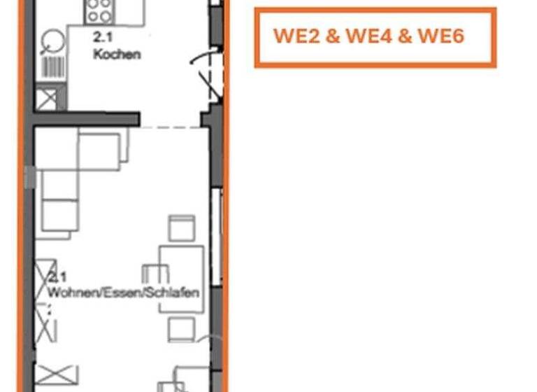 Wohnung zur Miete 750 € 2 Zimmer 35 m² frei ab sofort Dossenheim 69221