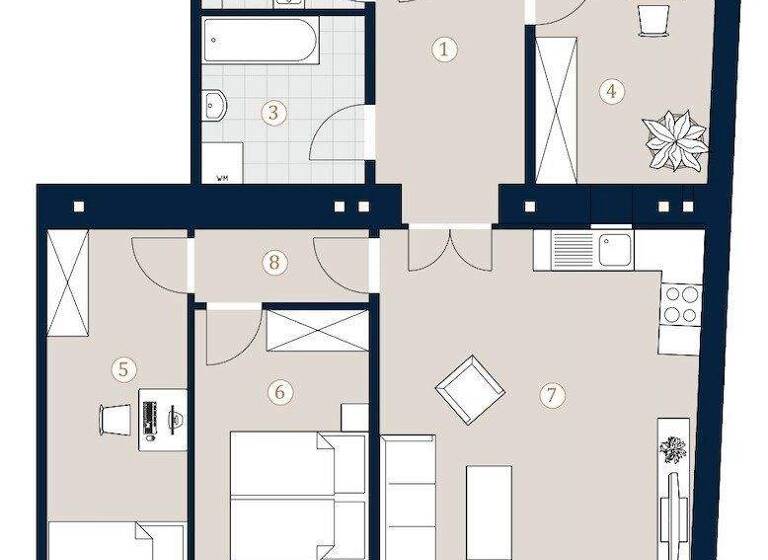 Wohnung zum Kauf 599.000 € 4 Zimmer 71,1 m² 1. Geschoss Halbgasse Wien 1070