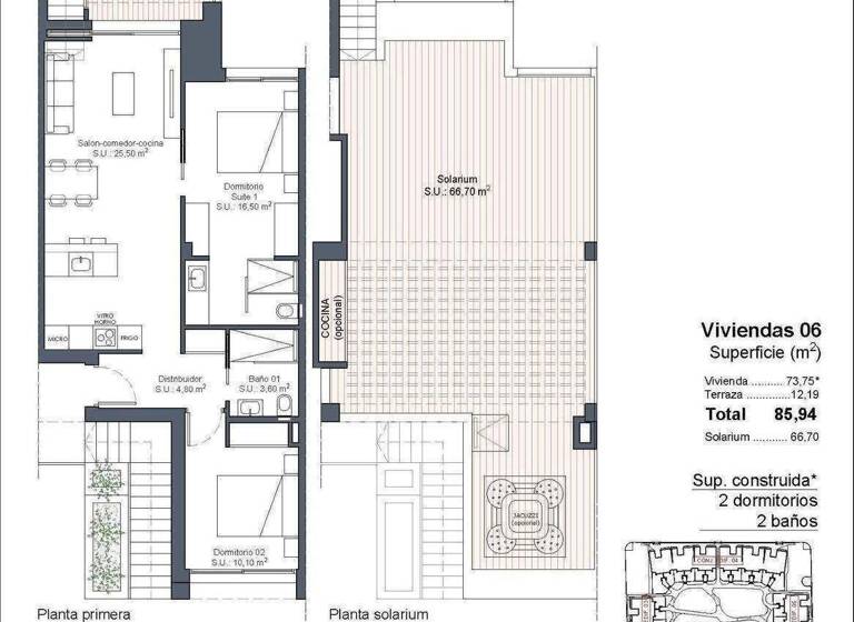 Studio zum Kauf - Erstbezug provisionsfrei 324.000 € 3 Zimmer 73 m² Ciudad Quesada