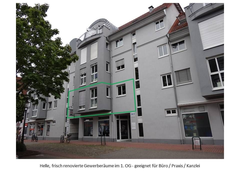 Büro-/Praxisfläche zum Kauf provisionsfrei 218.000 € 4 Zimmer 109 m²<br/>Bürofläche Kaiserstraße 54 Georgenvorstadt Rastatt 76437