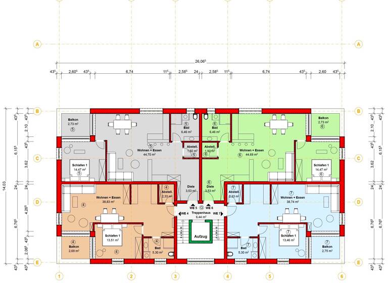 Wohnung zum Kauf provisionsfrei 400.788 € 2 Zimmer 73,8 m²<br/>Wohnfläche 1.<br/>Geschoss 01.11.2025<br/>Verfügbarkeit Lahr Lahr/Schwarzwald 77933