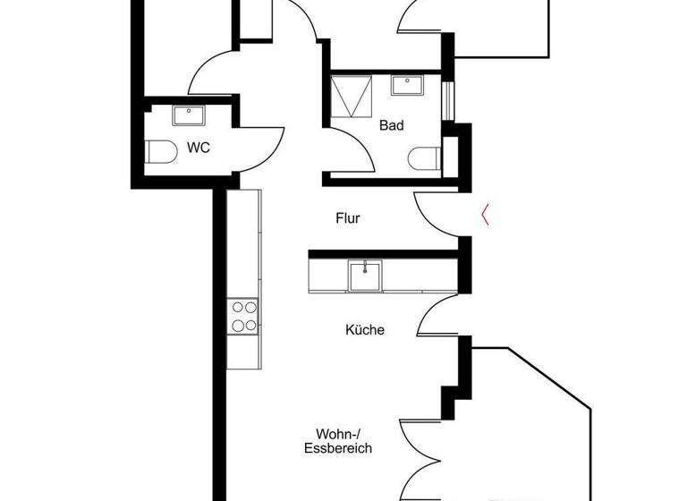 Bürofläche zur Miete provisionsfrei 1.100 € 3 Zimmer 90 m² Bürofläche Uetersen 25436