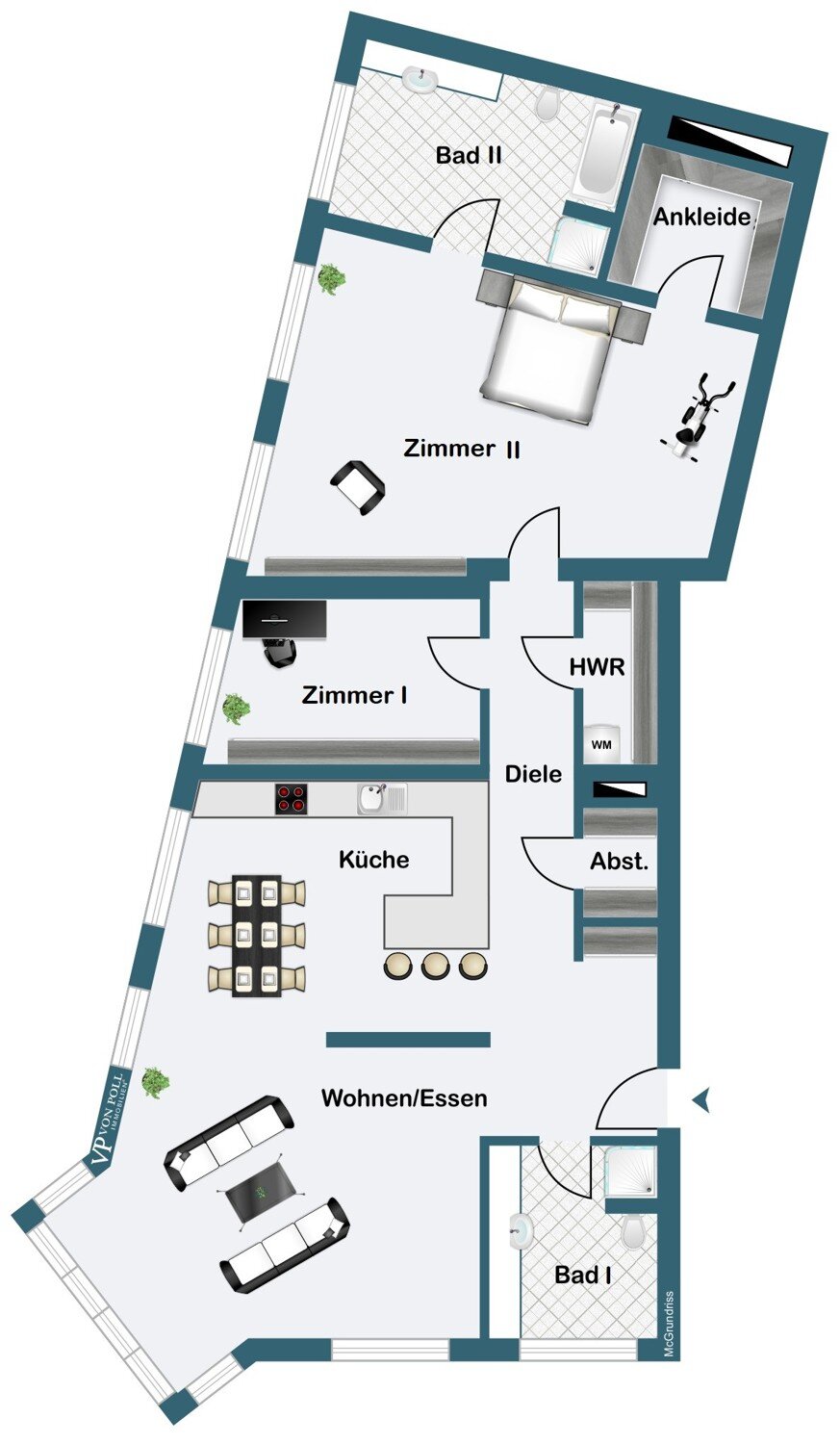 Wohnung zum Kauf 1.200.000 € 3 Zimmer 165 m²<br/>Wohnfläche 3.<br/>Geschoss ab sofort<br/>Verfügbarkeit Bahnhofsviertel Frankfurt am Main 60329