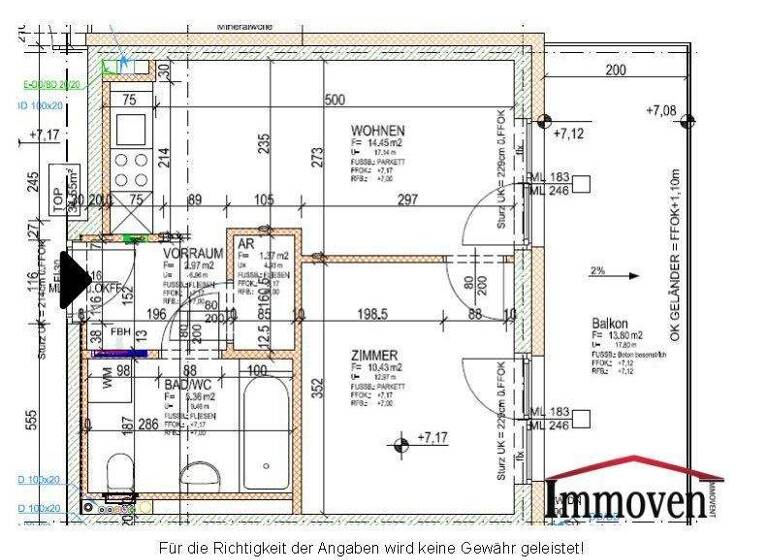 Wohnung zur Miete 434 € 2 Zimmer 34,6 m² Brauquartier Puntigam Graz 8055