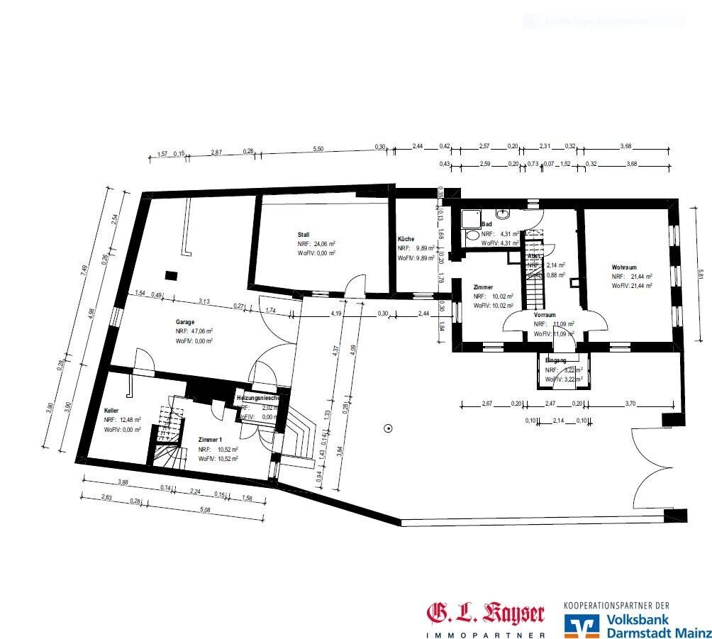 Mehrfamilienhaus zum Kauf 450.000 € 12 Zimmer 267,3 m²<br/>Wohnfläche 470 m²<br/>Grundstück Nackenheim 55299