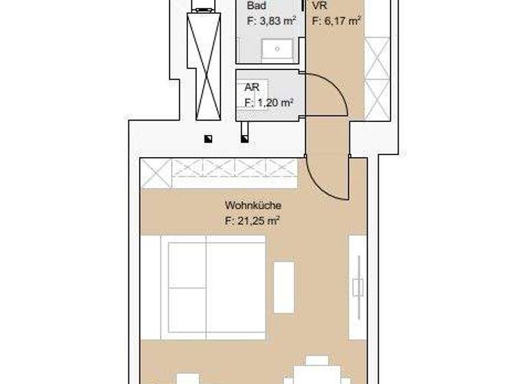Studio zum Kauf 169.000 € 1 Zimmer 32,8 m² 1. Geschoss Klausgasse 46 Wien 1160