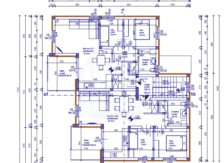 Wohnung zum Kauf 275.000 € 3 Zimmer 1. Geschoss Sibenik - Okolica 22000