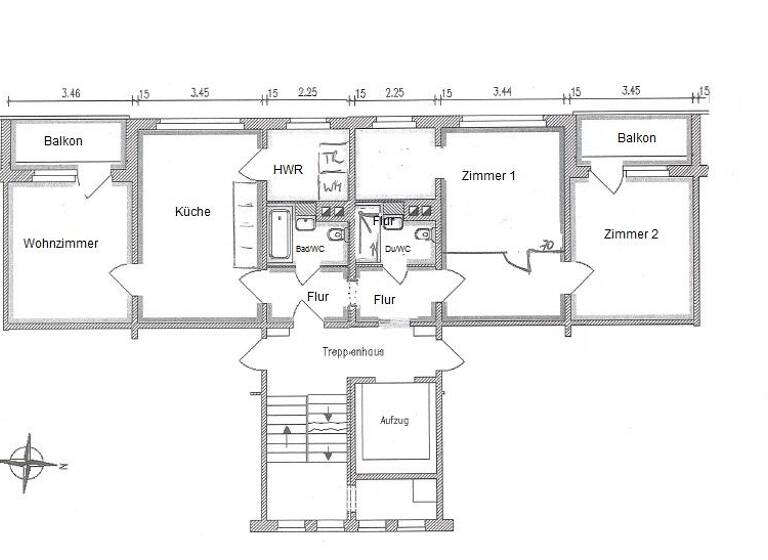 Wohnung zur Miete 598 € 3 Zimmer 92 m² 1. Geschoss frei ab 30.04.2026 Geibelstr. 205 Gablenz Chemnitz 09127