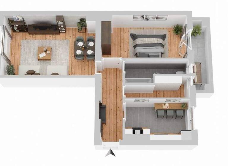 Wohnung zum Kauf provisionsfrei 276.000 € 2 Zimmer 60,5 m² 3. Geschoss Trützschlerstraße 27 Johannisthal Berlin 12487