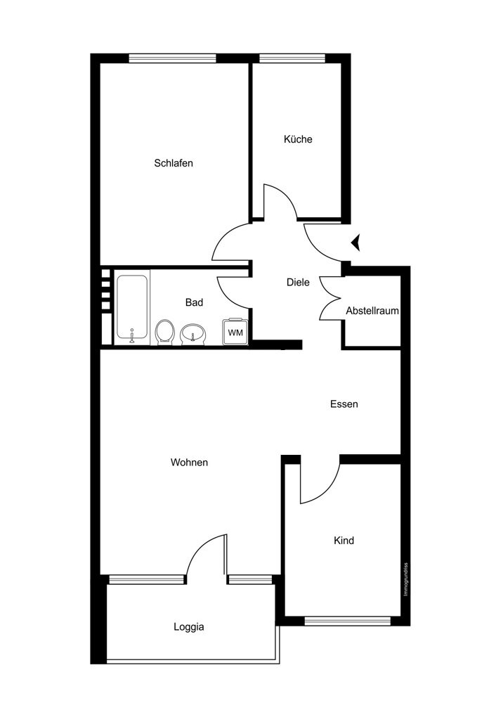 Wohnung zum Kauf 289.000 € 3 Zimmer 74 m²<br/>Wohnfläche 2.<br/>Geschoss Niendorf Hamburg 22455