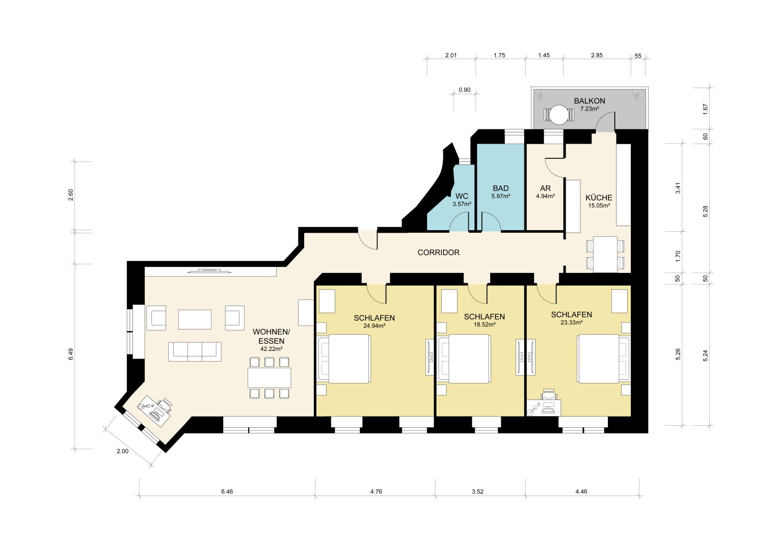 Wohnung zum Kauf 4 Zimmer 160 m²<br/>Wohnfläche 1.<br/>Geschoss Andreas-Hofer-Straße 37 Wilten Innsbruck 6020