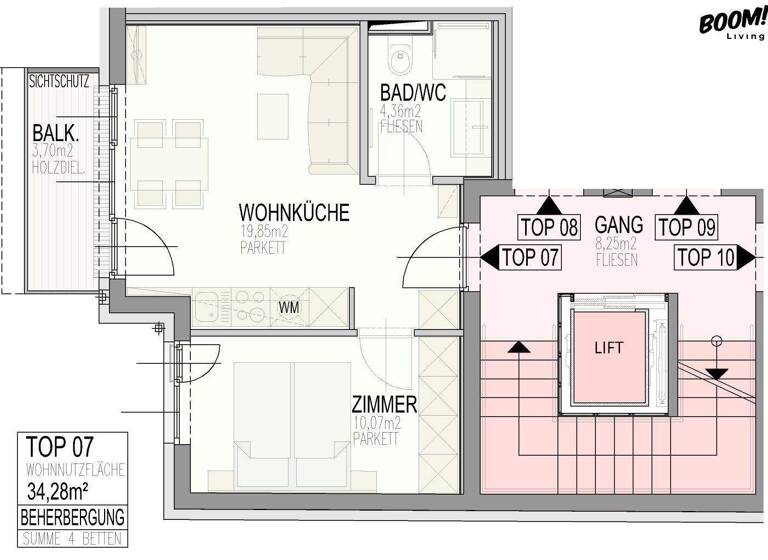 Gastronomie/Hotel zum Kauf - Erstbezug 223.000 € Wien,Floridsdorf 1210