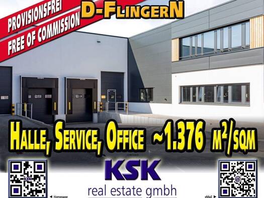 Lagerhalle zur Miete provisionsfrei 1.376 m² Lagerfläche Flingern Süd Stadtbezirk 2 40233