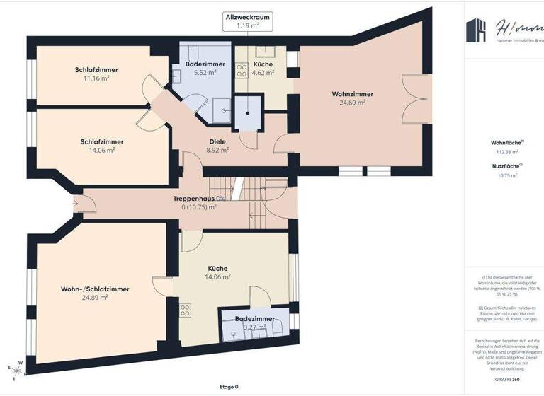 Mehrfamilienhaus zum Kauf 600.000 € 12 Zimmer 306 m² 604 m² Grundstück Moselweiß Koblenz / Moselweiß 56073