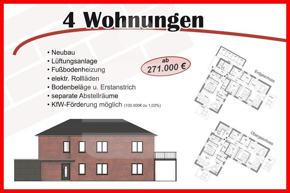 Wohnung zum Kauf provisionsfrei 349.000 € 3 Zimmer 91,2 m²<br/>Wohnfläche Barrien Syke 28857