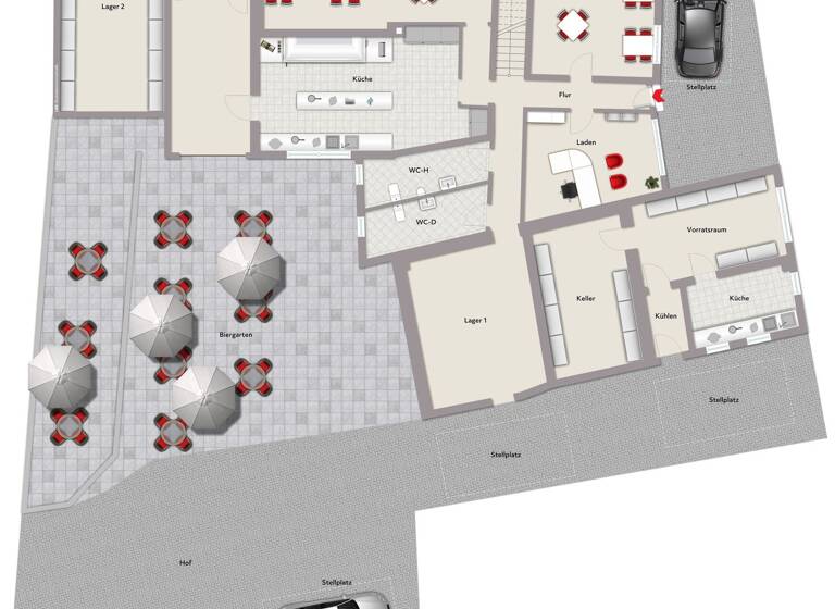 Restaurant zum Kauf 923 m² Grundstück Hendungen 97640