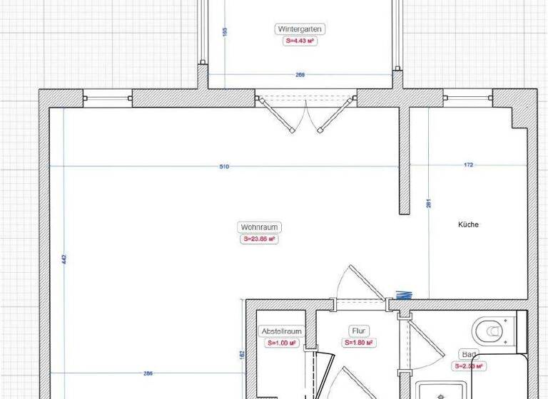 Studio zur Miete 520 € 1 Zimmer 34 m² 1. Geschoss frei ab sofort Röthenbach b Schweinau Nürnberg 90449