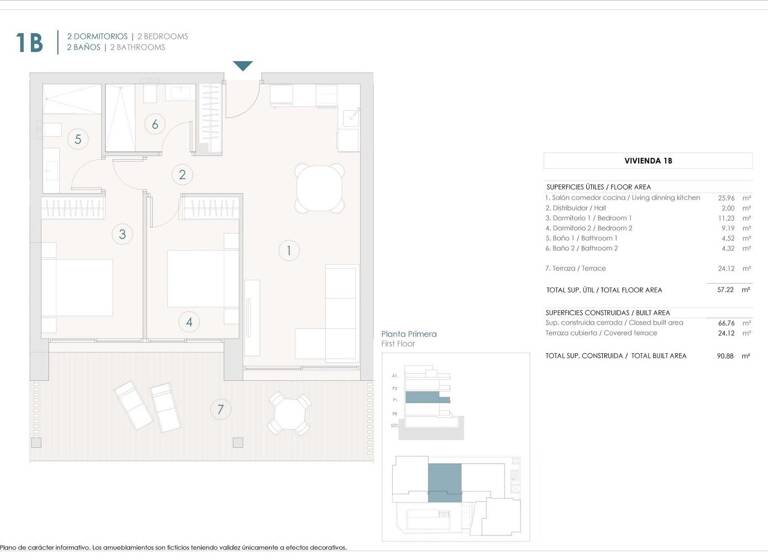 Wohnung zum Kauf provisionsfrei 285.000 € 2 Zimmer 66 m² Benijofar