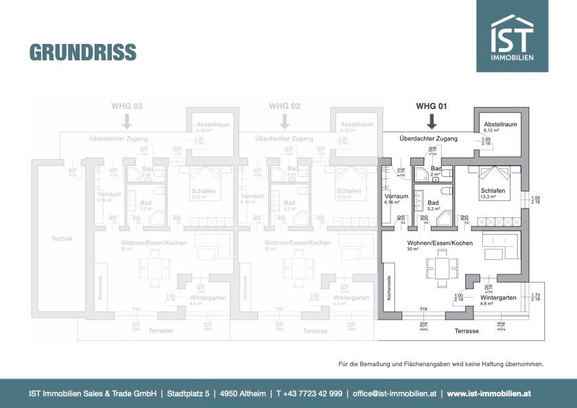 Terrassenwohnung zur Miete 795 € 2 Zimmer 68 m²<br/>Wohnfläche EG<br/>Geschoss ab sofort<br/>Verfügbarkeit Polling im Innkreis 4951