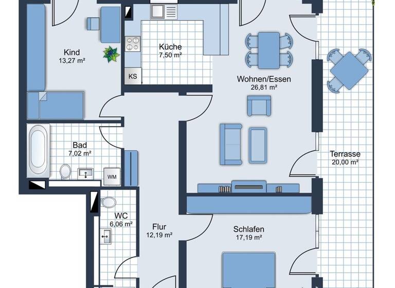 Wohnung zum Kauf 550.000 € 3 Zimmer 100 m² EG Freising 85354