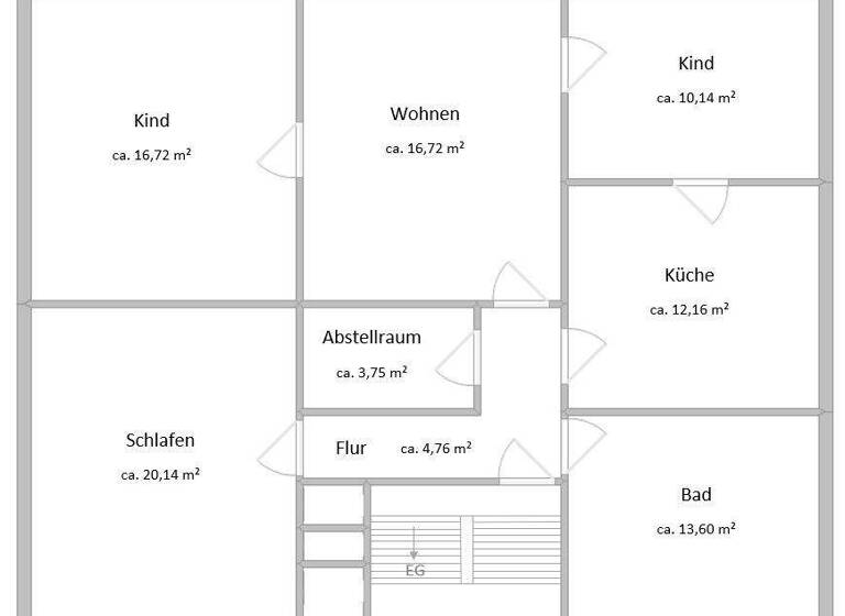 Wohnung zur Miete 693 € 4 Zimmer 99 m² 2. Geschoss frei ab sofort Bahnhof Jesewitz 04838