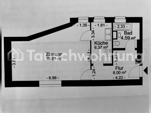 Studio zur Miete Tauschwohnung 357 € 1 Zimmer 50 m² EG Mitte Berlin 10551