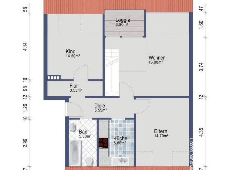 Maisonette zum Kauf 449.000 € 92,5 m² 3. Geschoss Poppenbüttel Hamburg 22395