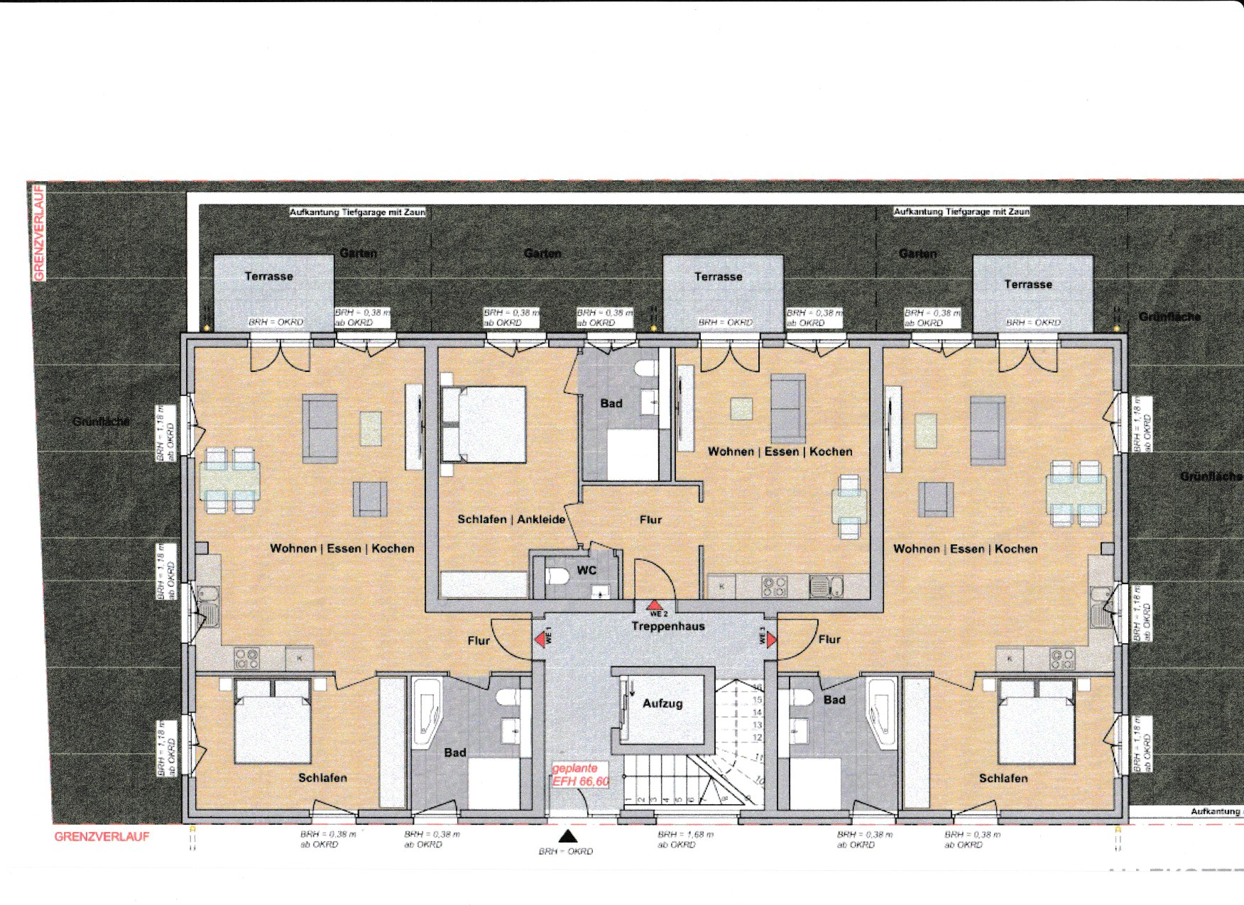 Terrassenwohnung zur Miete 690 € 2 Zimmer 60 m²<br/>Wohnfläche EG<br/>Geschoss ab sofort<br/>Verfügbarkeit Kleine Straße 2 / Hartmannsweilerstr.23 Klosterhardt - Süd Oberhausen 46119