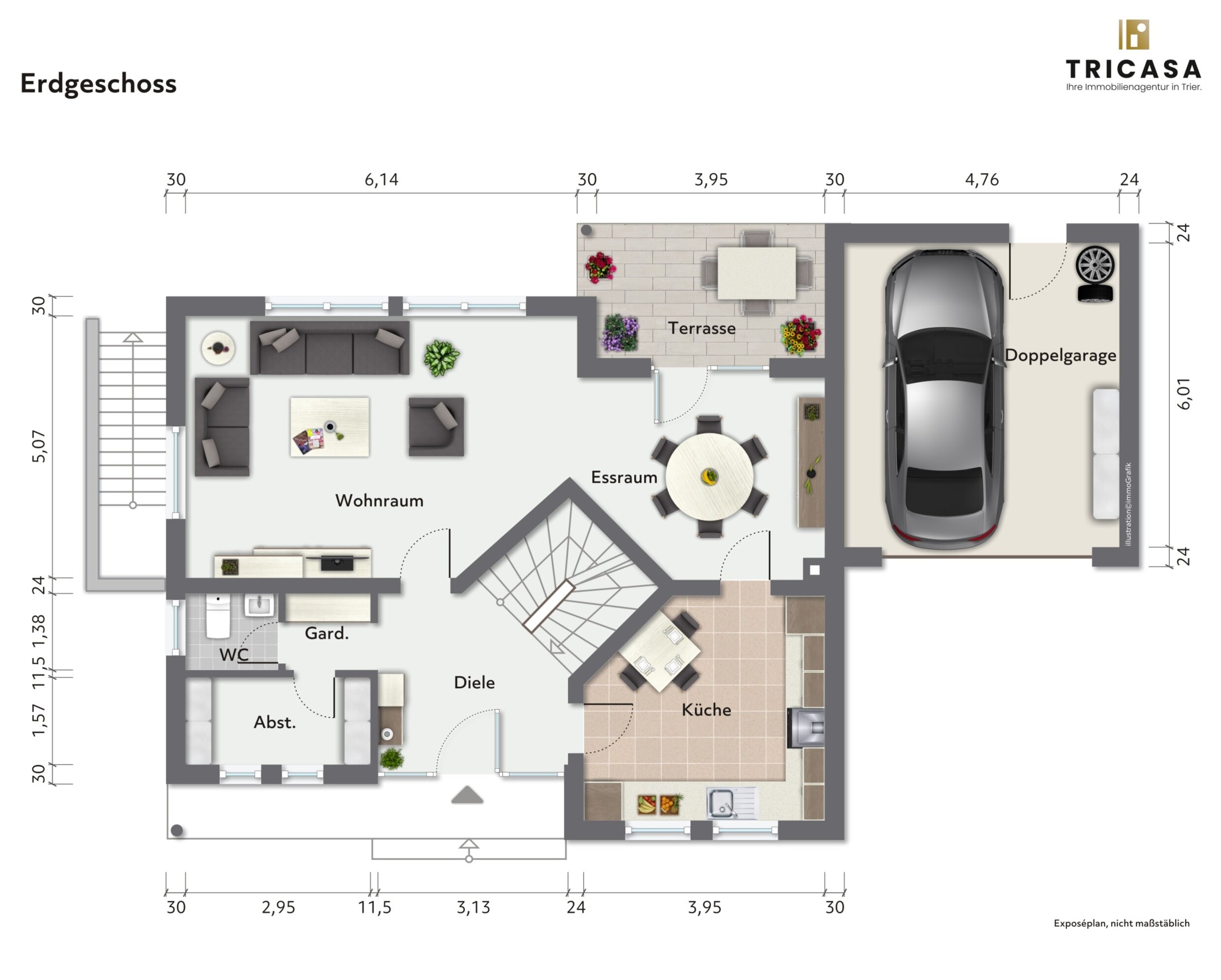 Einfamilienhaus zum Kauf 549.800 € 5 Zimmer 209,9 m²<br/>Wohnfläche 614 m²<br/>Grundstück Triererstraße 8 Gusterath 54317