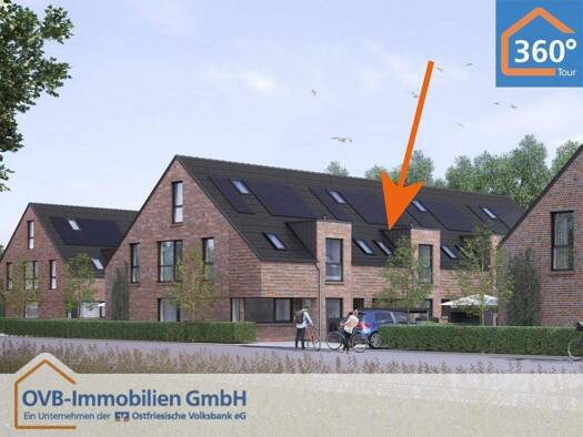 Reihenmittelhaus zum Kauf provisionsfrei 449.500 € 4 Zimmer 137,7 m² 285 m² Grundstück Früchteburg Emden 26721