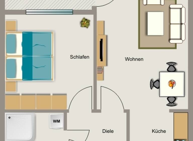 Wohnung zur Miete 532 € 2,5 Zimmer 50,2 m² 2. Geschoss frei ab 01.06.2026 Hüls Marl 45772