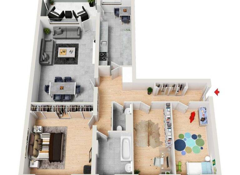 WG-Zimmer zur Miete 1.070 € 4 Zimmer 91 m² 1. Geschoss frei ab 01.05.2026 Auerbach Bensheim 64625