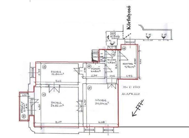 Wohnung zum Kauf 296.000 € 3 Zimmer 79 m² Budapest 1078