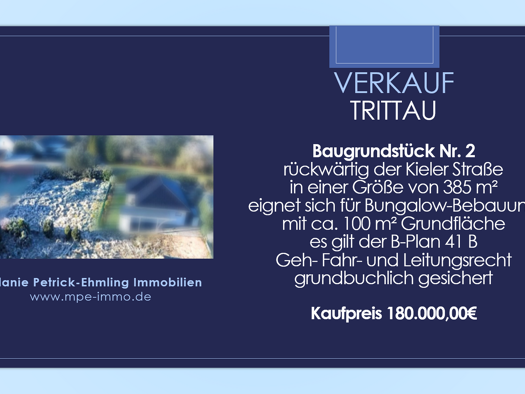 Grundstück zum Kauf als Kapitalanlage geeignet 180.000 € 385 m² Grundstück Kieler Straße 5 - Hinterland Trittau 22946