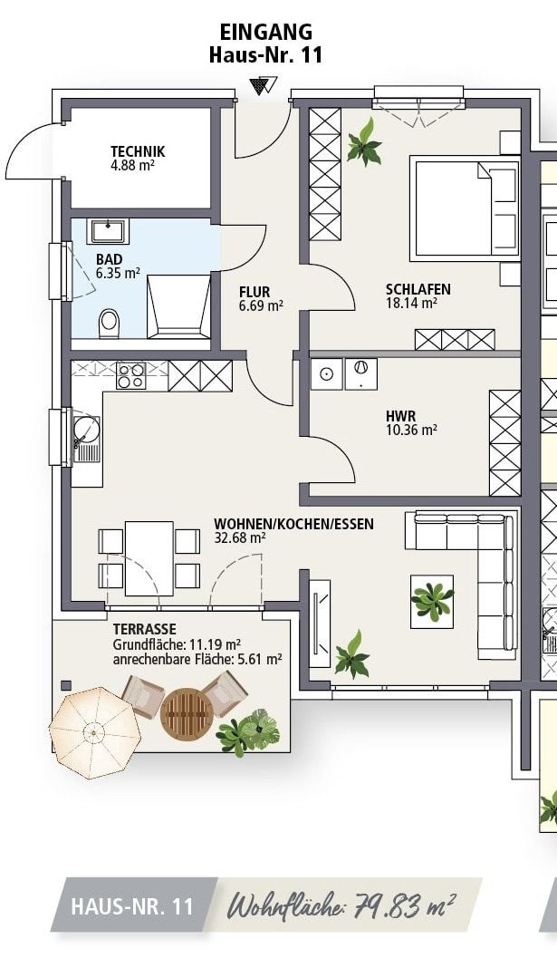 Reihenendhaus zum Kauf provisionsfrei 311.200 € 2 Zimmer 79,8 m²<br/>Wohnfläche 7.333 m²<br/>Grundstück Lahde Petershagen 32469