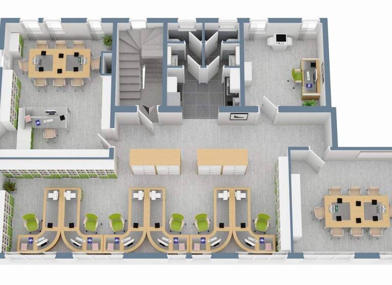 Büro zur Miete 1.450 € 187 m² Bürofläche Achim 28832