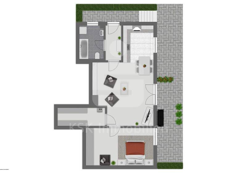 Wohnung zum Kauf 135.000 € 2 Zimmer 57 m² 1. Geschoss Innenstadt Radevormwald 42477