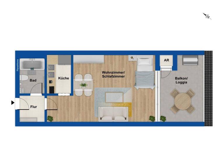 Studio zum Kauf 149.000 € 1 Zimmer 50 m² 1. Geschoss Göttingen 37073