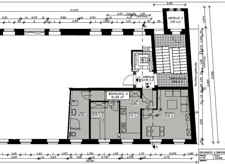 Wohnung zur Miete 320 € 2 Zimmer 52 m² 2. Geschoss Untere Badergasse 8 Annaberg Annaberg-Buchholz 09456