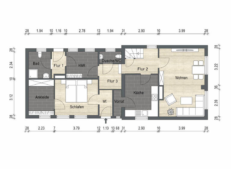 Einfamilienhaus zum Kauf 179.500 € 5 Zimmer 114 m²<br/>Wohnfläche 714 m²<br/>Grundstück Norden Norden 26506