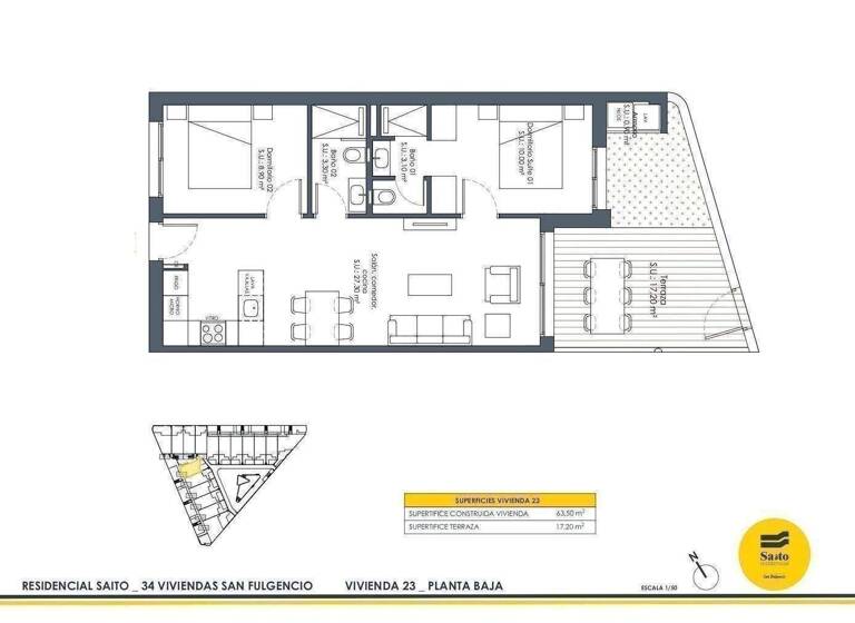 Penthouse zum Kauf provisionsfrei 304.900 € 4 Zimmer 92 m² Calle Miguel Indurain San Fulgencio 03177