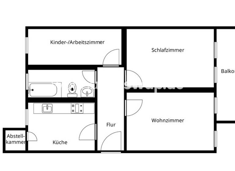 Studio zur Miete Tauschwohnung 500 € 3 Zimmer 68 m² 2. Geschoss Prenzlauer Berg Berlin 10409