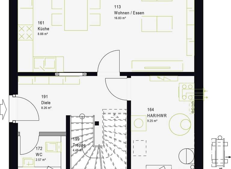 Einfamilienhaus zum Kauf - Erstbezug provisionsfrei 410.000 € 4 Zimmer 99 m² 1.000 m² Grundstück Sittel Pegau 04523