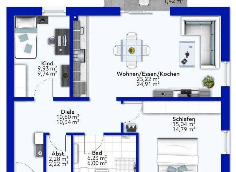 Wohnung zum Kauf - Erstbezug provisionsfrei 308.919 € 3 Zimmer 69,4 m² Welschbillig 54298